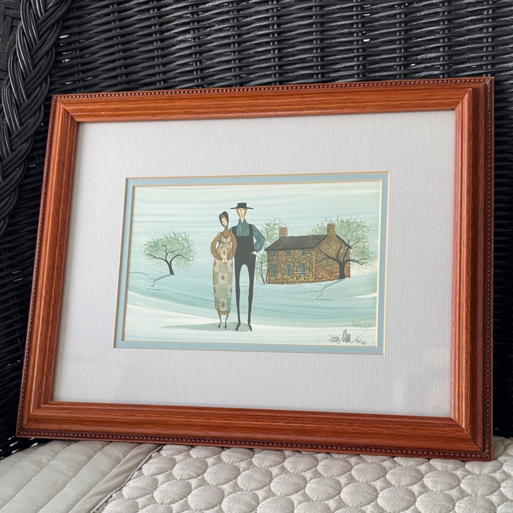 Vintage P. Buckley Moss "Summer's Grace" Amish Print 760/1000